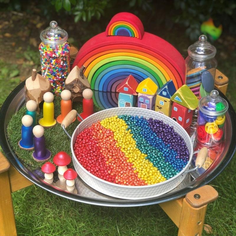 Tuff Tray 74,5 cm - Activiteitentafel Spiegel met onderstel