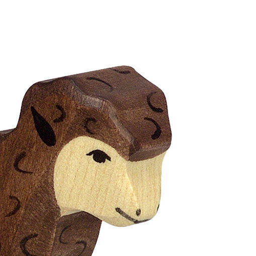 Holztiger - Houten Dieren - Bruin lam- 7 cm