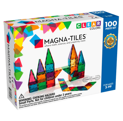 Magna Tiles - 100 stuks Clear Colors - Constructiespeelgoed