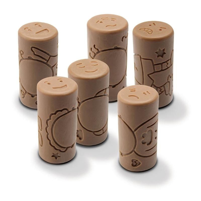 Let's roll - 6 Stempel Rollers emoties - Yellow Door