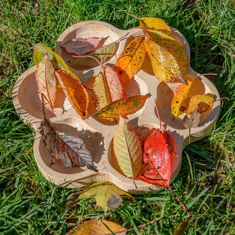 Houten bloemen tray - Yellow Door