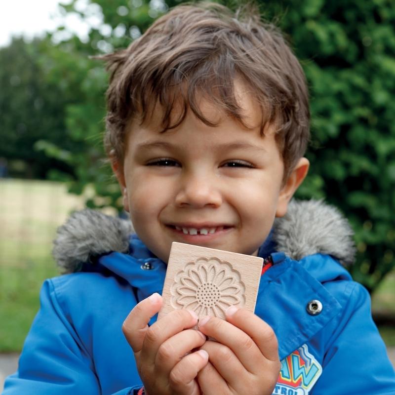 Match me - sensorische bloementegels (12 stuks) - Yellow Door