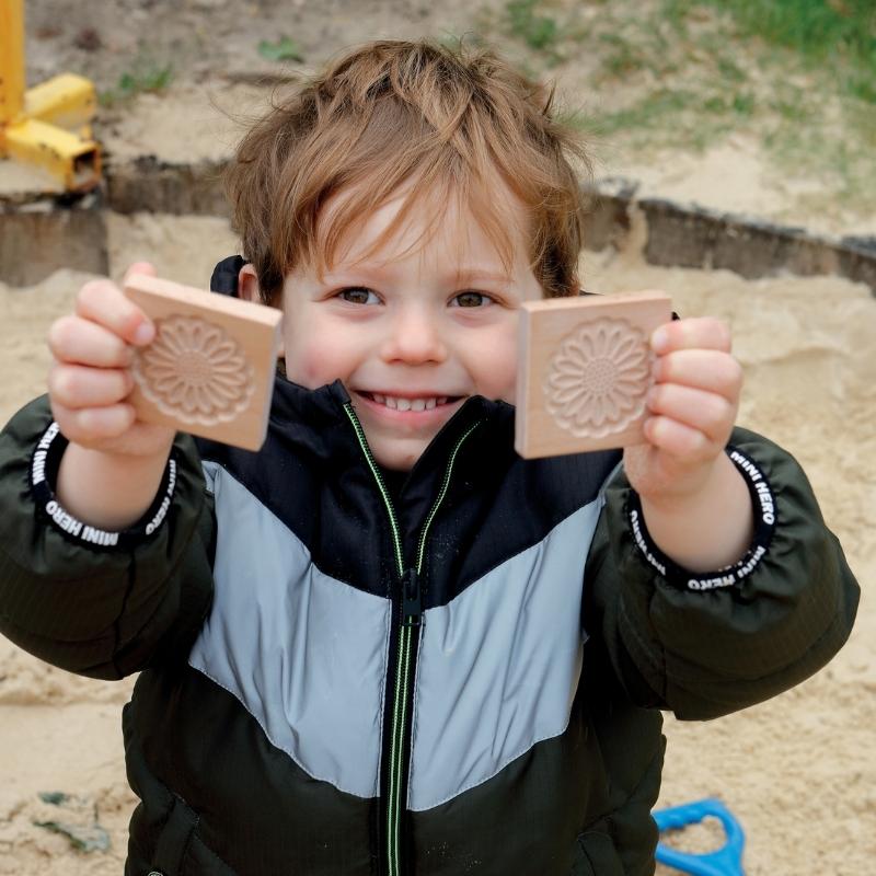 Match me - sensorische bloementegels (12 stuks) - Yellow Door