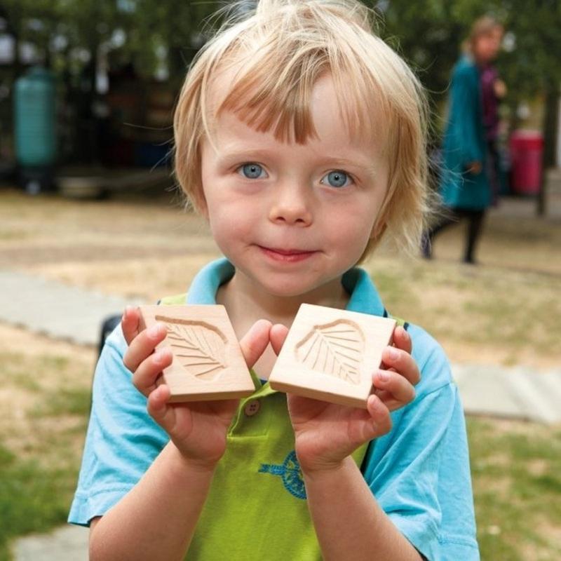 Match me - sensorische bladerentegels (12 stuks) - Yellow Door