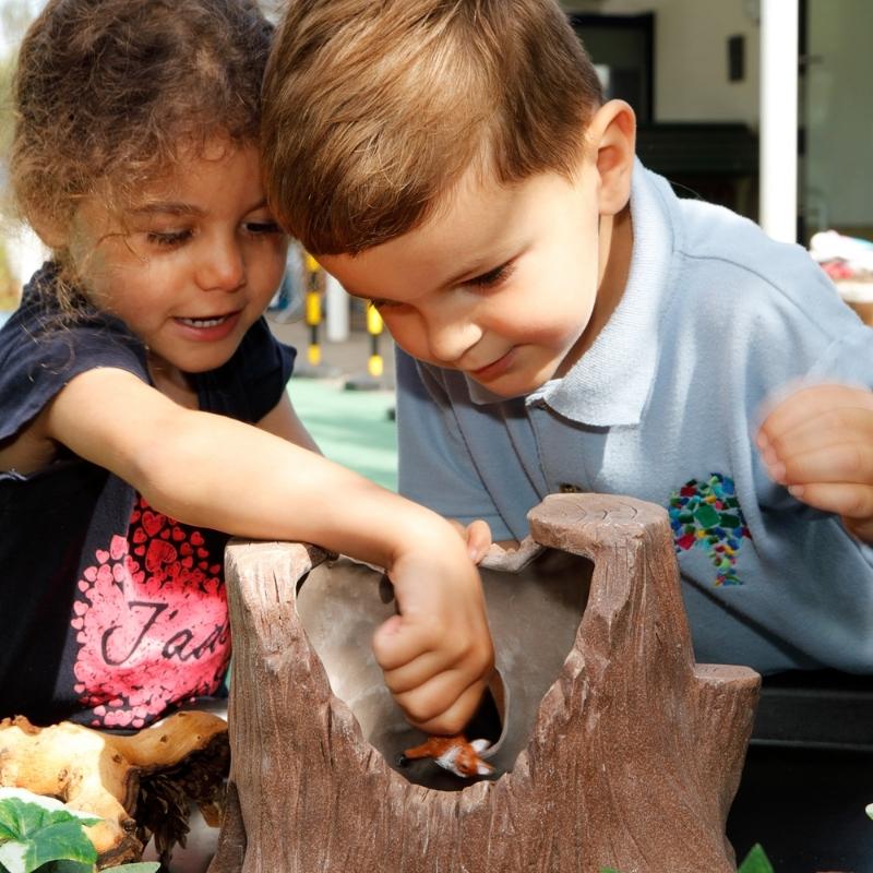 Grote Boomstronk van hars-steenmix 25 cm - Yellow Door