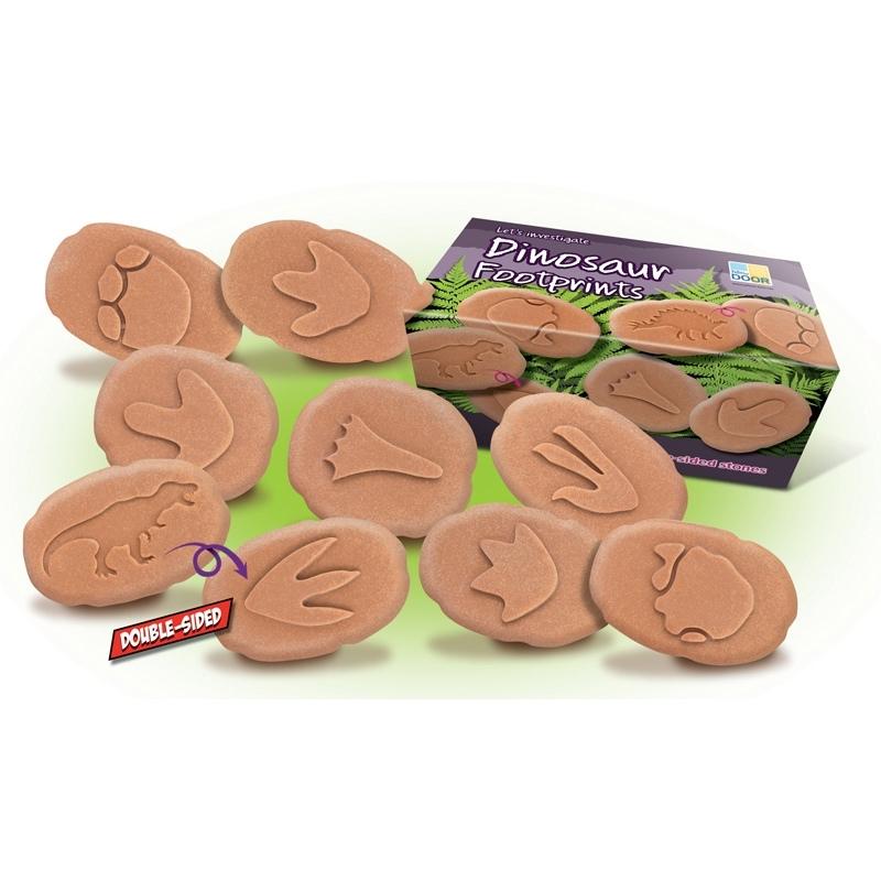 Dinosaurus Stempel Stenen dubbelzijdig (8 stuks) - Yellow Door