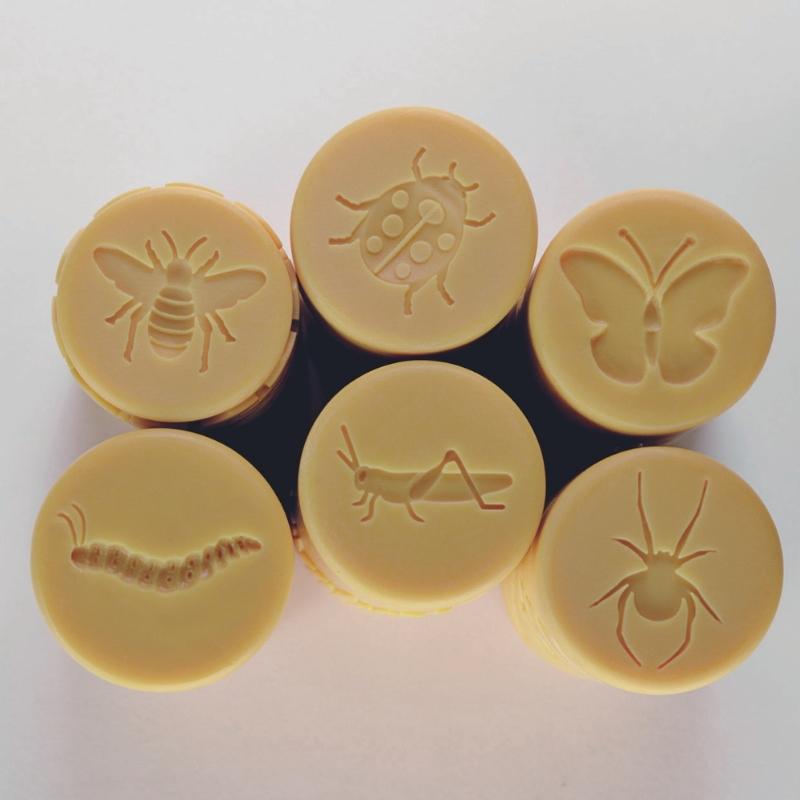 Let's roll - 6 Stempel Rollers met insecten - Yellow Door