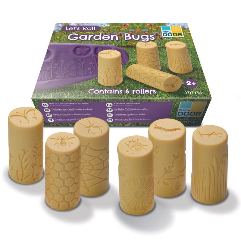 Let's roll - 6 Stempel Rollers met insecten - Yellow Door