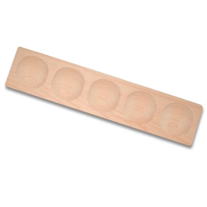 Houten tray met 5 vakjes - Yellow Door