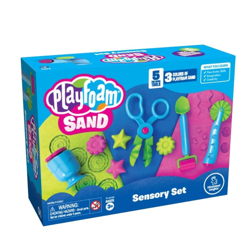 Educational Insights - Playfoam® kinetisch zand speelset (bak, zand, stempels, roller, stamper, schepper)
