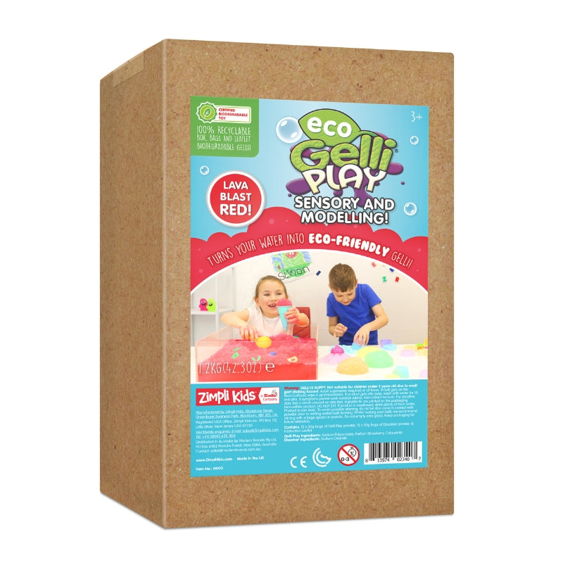 Sensorische Gelli 1,2 kg rood (voor 144 liter) - Zimpli Kids