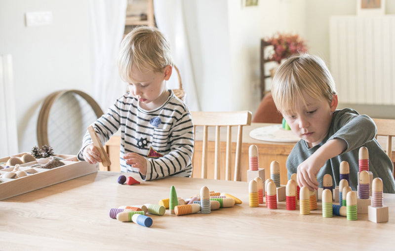 Grapat - houten brots-poppetjes - 18 stuks