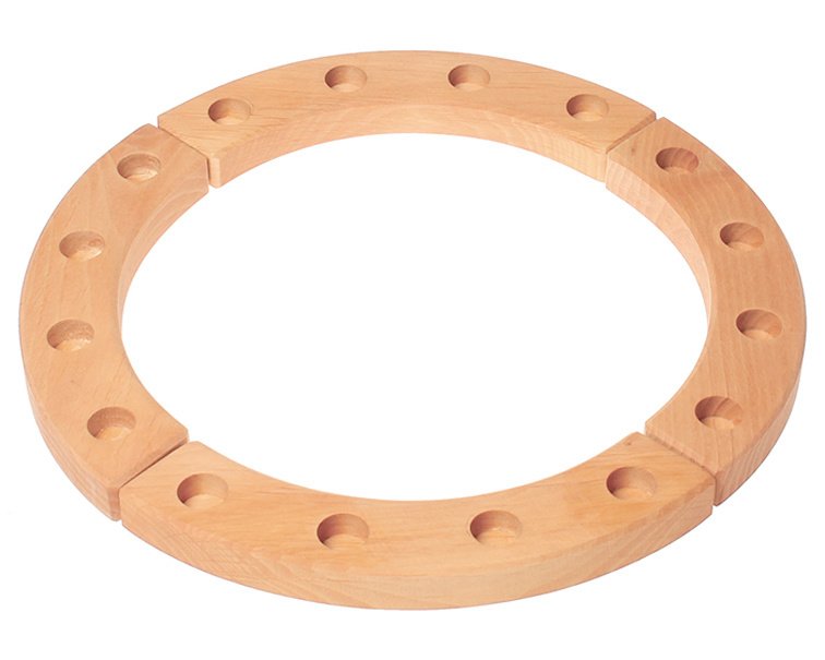 Grimm's - Houten Verjaardagsring Jaarring 16 gaten - 30cm