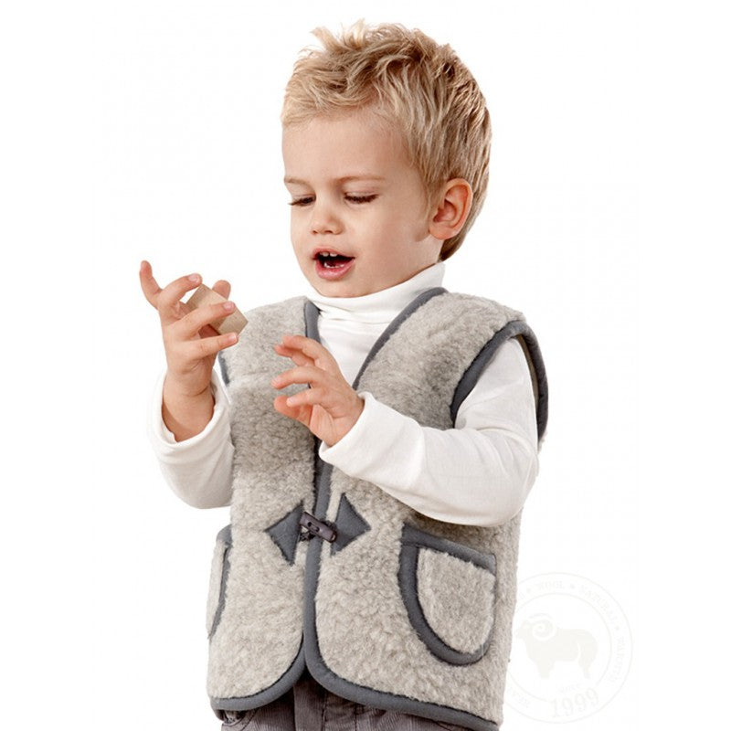 Alwero Jr - Vest of bodywarmer Alpen Grijs - 100% wol