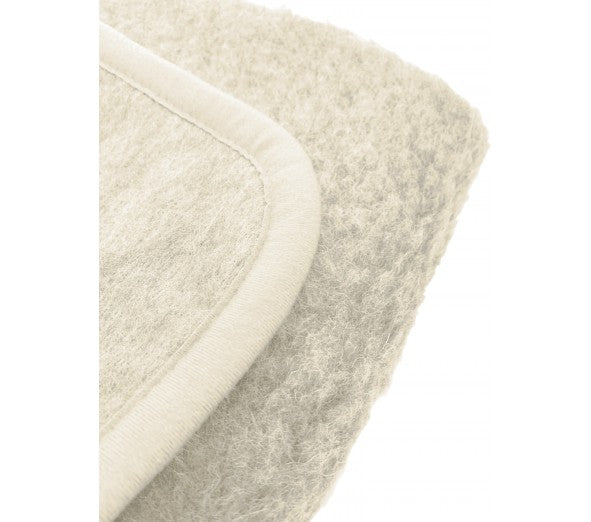 Alwero deken Thumbled Naturel 100x140cm - 100% wol