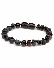 Barnsteen armband baby-peuter - cherry (14 cm)
