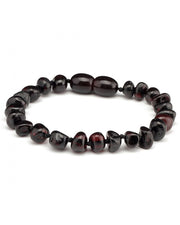 Barnsteen kinder armbandje - cherry (16 cm)