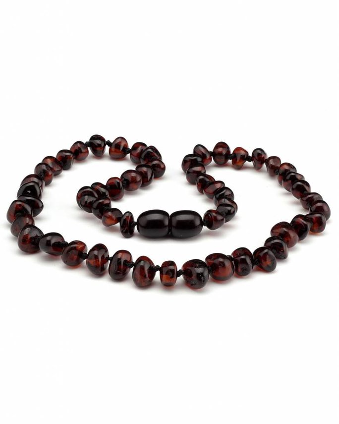 Barnsteen kinder kettinkje - cherry (38 cm)