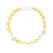 Barnsteen newborn armbandje - milk (12 cm)