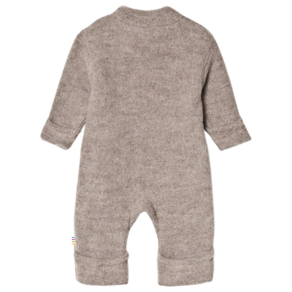Joha - 100% wolfleece Jumpsuit Overall met ritsen - Sesame
