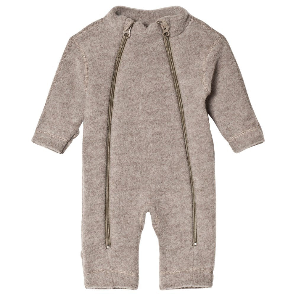 Joha - 100% wolfleece Jumpsuit Overall met ritsen - Sesame