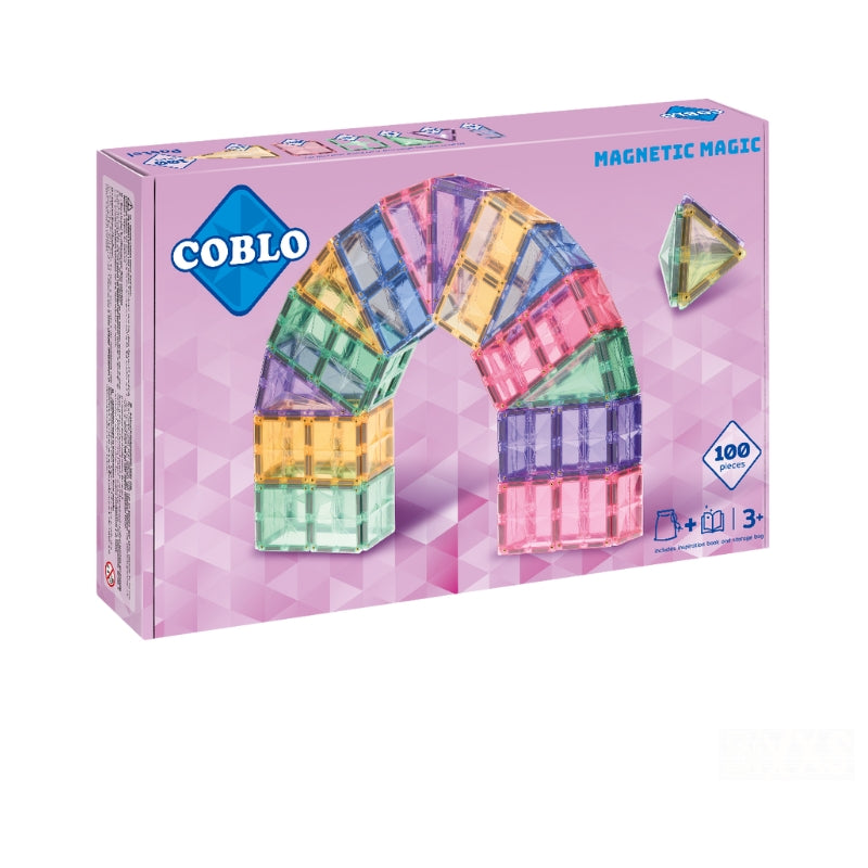 Magnetisch constructiespeelgoed Pastel 100 stuks - Coblo