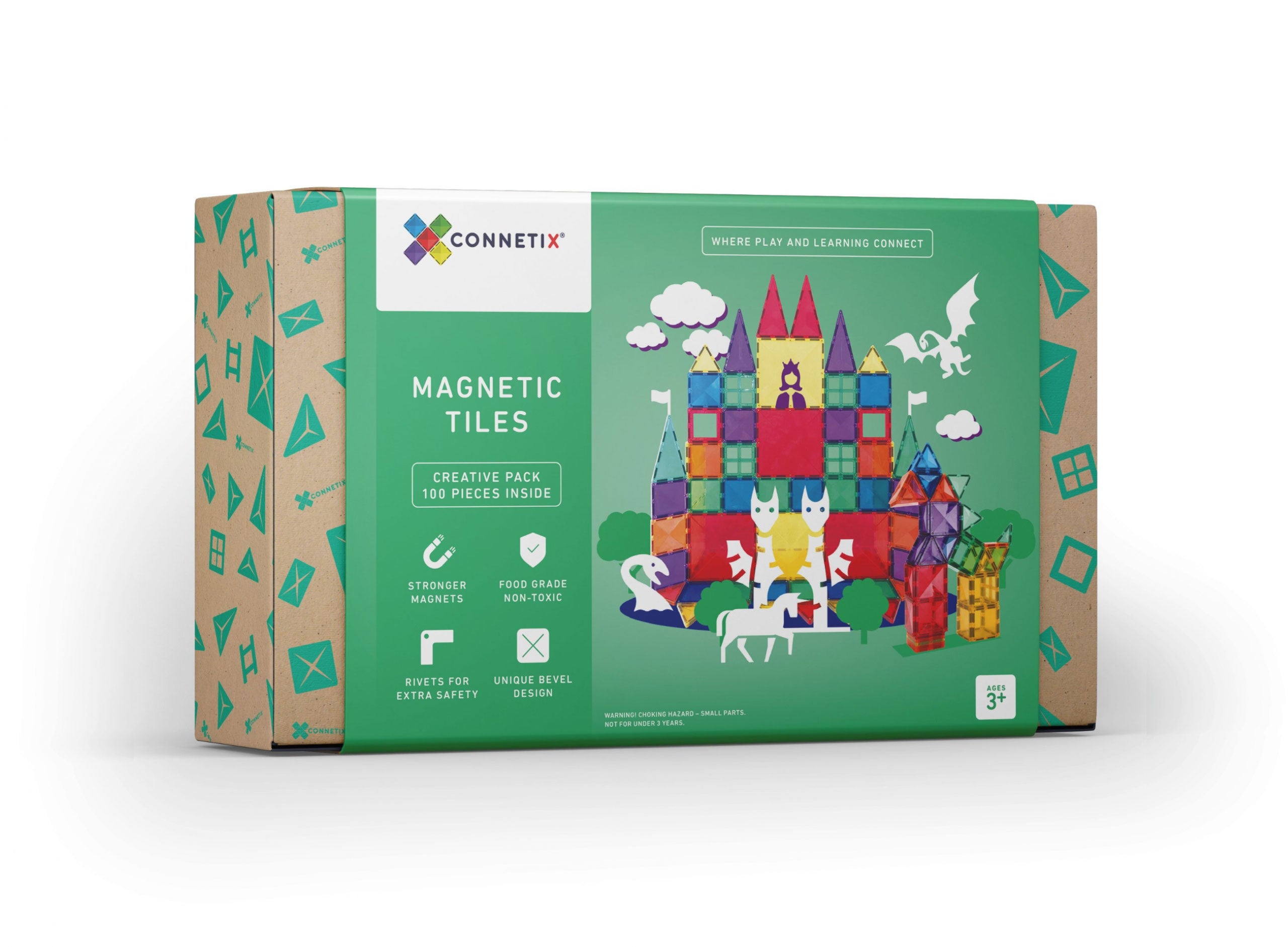 Connetix - Creative Pack 100 stuks - magnetisch constructiespeelgoed