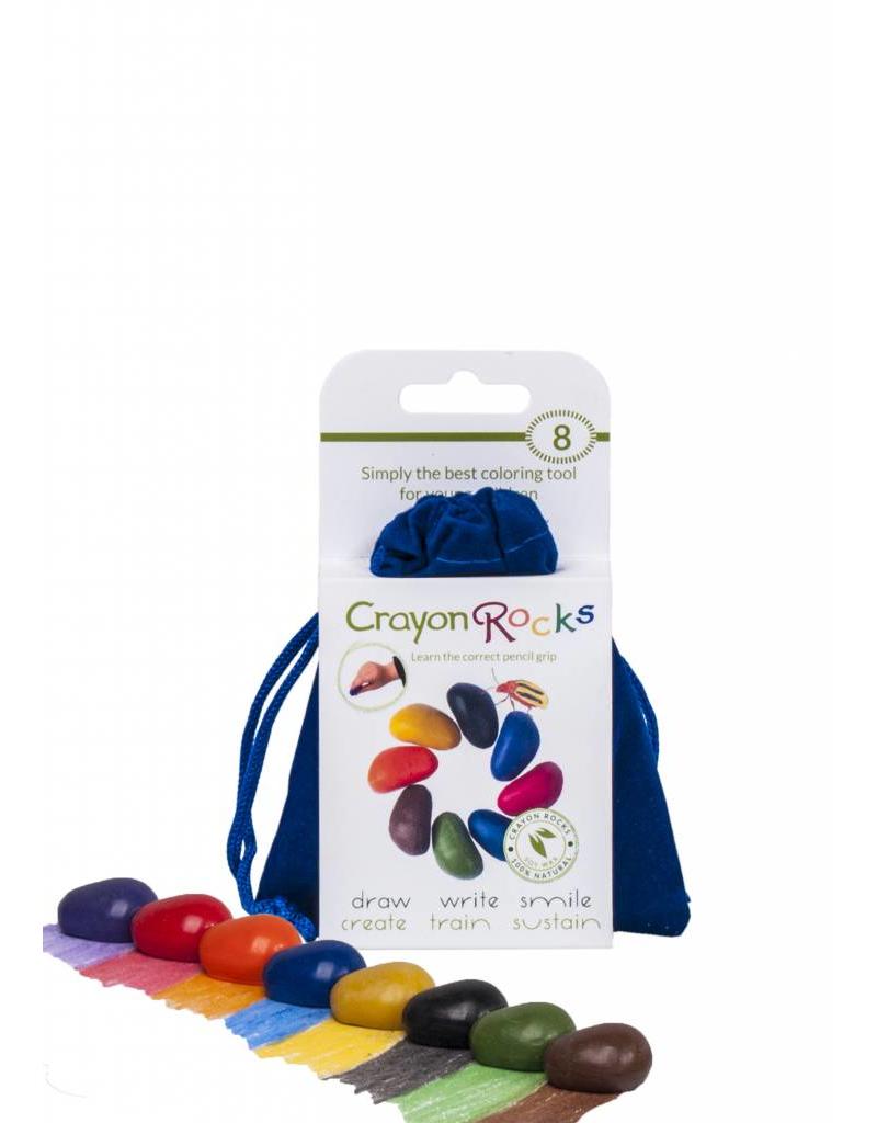 Crayon Rocks - 8 kleuren in blauw zakje