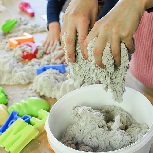 creall - kinetisch zand paars - 750 gram