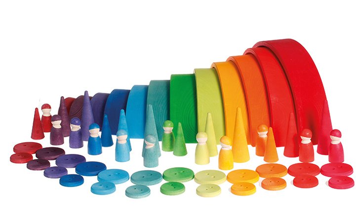 Grimm's - Houten Regenboog Bos (12 stuks)