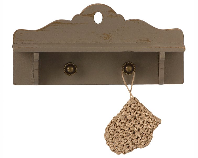 Maileg - Houten wandplankje voor bij poppenhuis