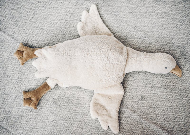 Knuffel Warmtekussen Met Kersenpitjes | Goose Gans Small White Senger Naturwelt