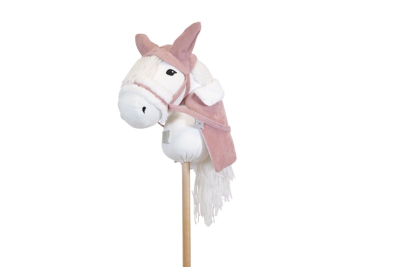 ByAstrup - Halster, deken en oornetje voor bij stokpaardjes - roze