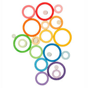 Grapat - 24 houten ringen regenboog - Grapat
