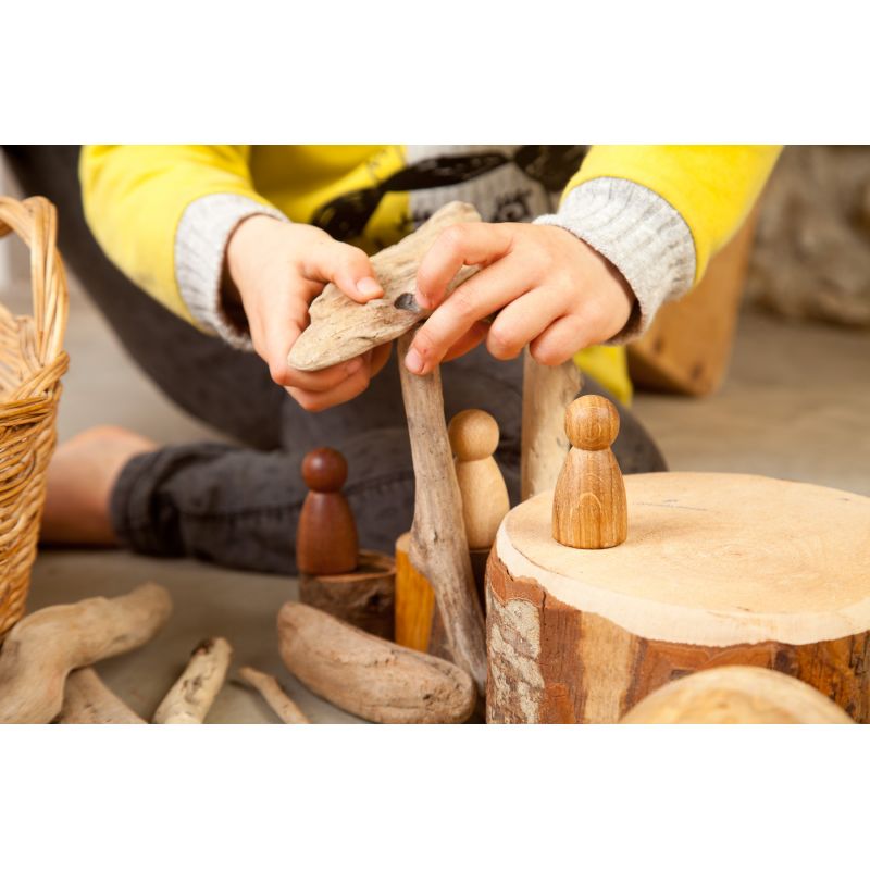 Grapat - 3 houten Nins® poppetjes - Grapat