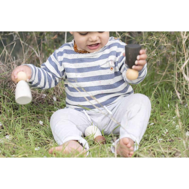 Grapat - 2 houten Adult nins® licht - Grapat