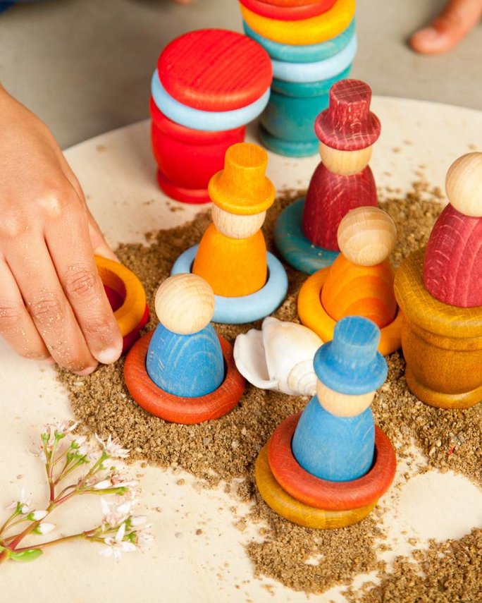 Grapat - Houten Ringen - 18 stuks