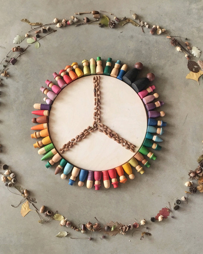 Grapat - Houten Speelplaat-Seizoenstafel - 38cm