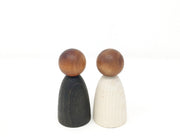 Grapat - 2 houten Adult nins® donker - Grapat