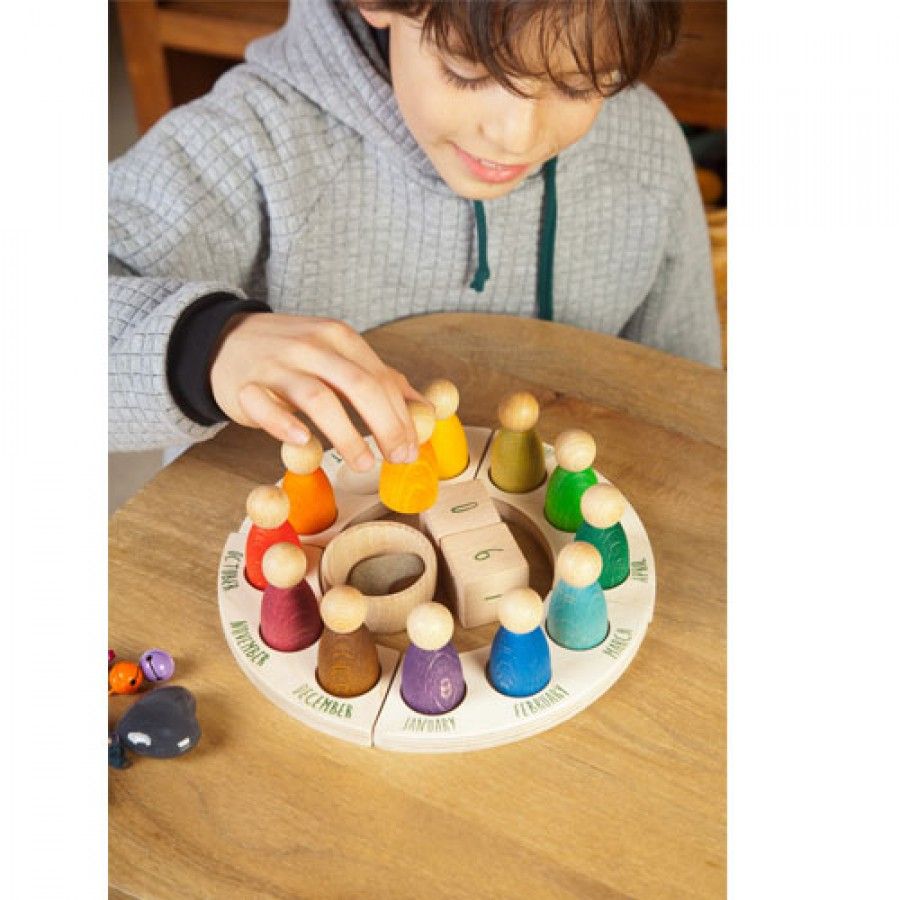 Grapat - Houten Jaarkalender 19-delig - Grapat