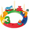 Grimm's - Regenboog Verjaardagsring Jaarring 12 gaten - 22cm