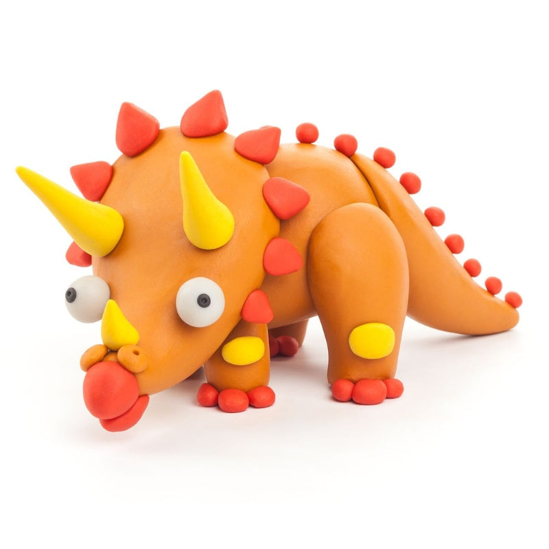 Hey Clay interactieve boetseerkleiset - 6 dino's (15 potjes)