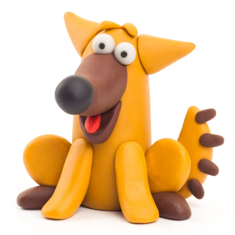 Hey Clay interactieve boetseerkleiset - 6 boerderijdieren (15 potjes)