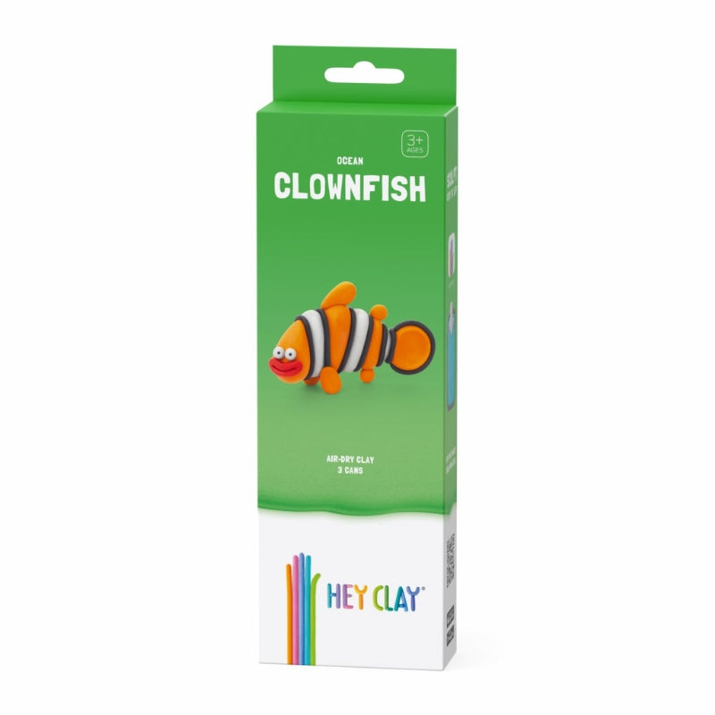 Hey Clay interactieve boetseerkleiset - oceaandier - clownvis