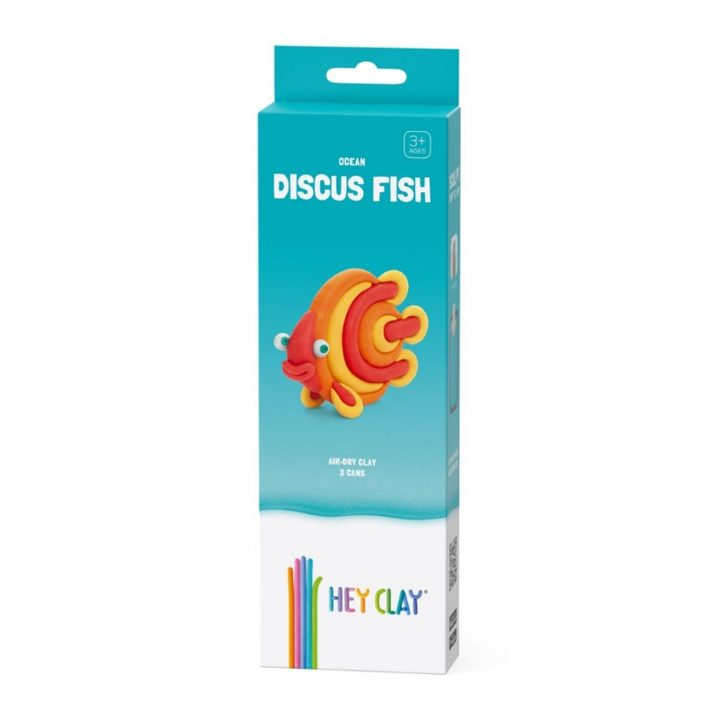 Hey Clay interactieve boetseerkleiset - oceaandier - discusvis