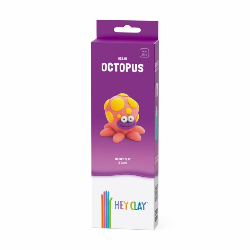 Hey Clay interactieve boetseerkleiset - oceaandier - octopus