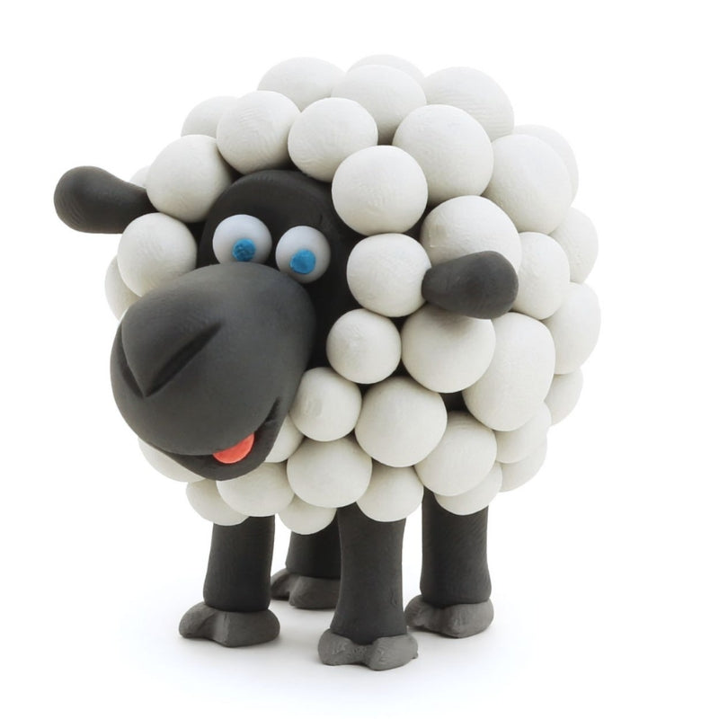 Hey Clay interactieve boetseerkleiset - 6 boerderijdieren (15 potjes)