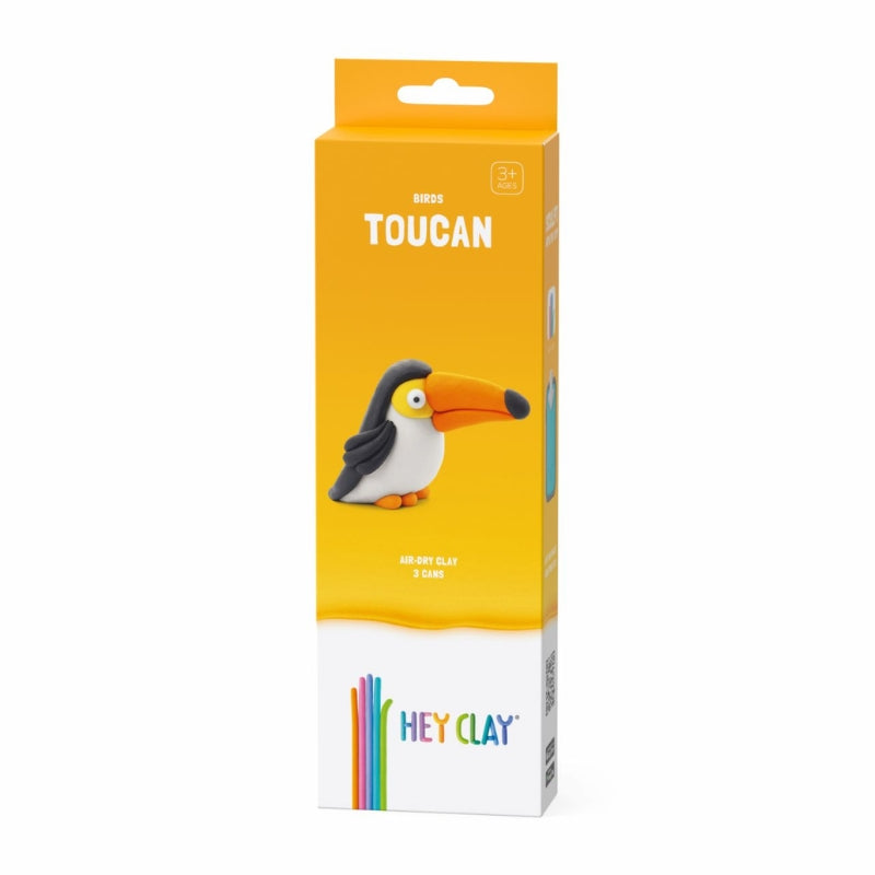 Hey Clay interactieve boetseerkleiset - vogel - toekan