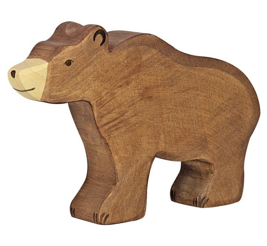 Holztiger - Houten Dieren - Bruine Beer - 15 cm
