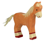 Holztiger - Houten Dieren - Veulen bruin 12 cm